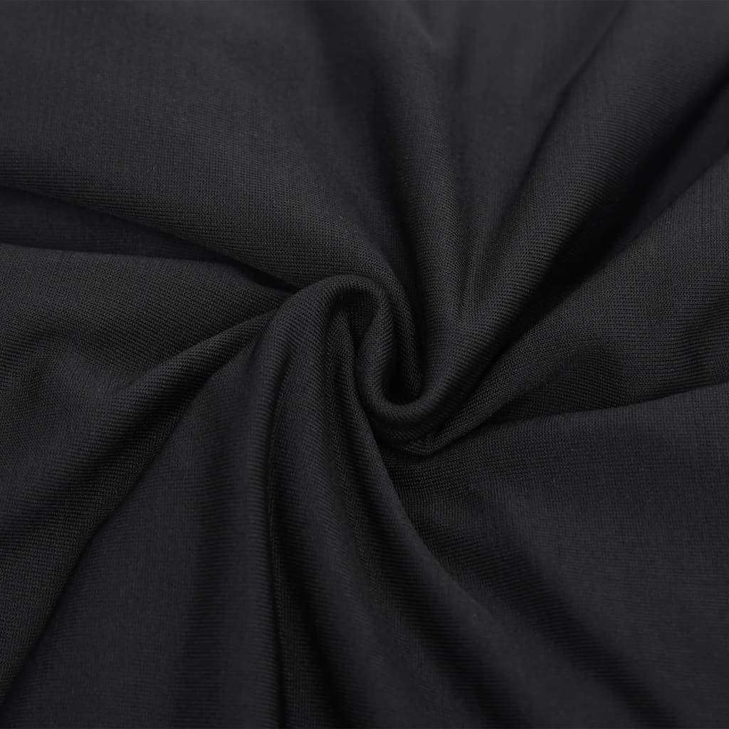 vidaXL Stretch Sofahusse 2-Sitzer Schwarz Polyester-Jersey