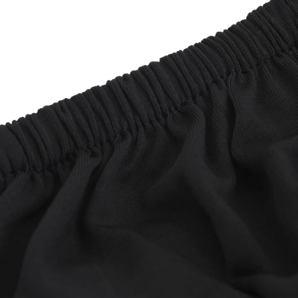 vidaXL Stretch Sofahusse 2-Sitzer Schwarz Polyester-Jersey