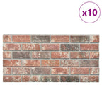 vidaXL Wandpaneele 10 pcs Dunkelbraun und Grau 100 x 50 cm EPS-Schaum