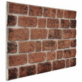 vidaXL Wandpaneele 10 pcs Braunes Ziegel 100 x 50 cm EPS-Schaum