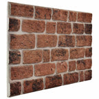 vidaXL Wandpaneele 10 pcs Braunes Ziegel 100 x 50 cm EPS-Schaum
