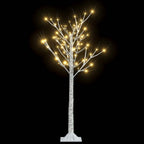 vidaXL Weihnachtsbaum 128 LEDs 1,2 m Warmweiß Indoor Outdoor