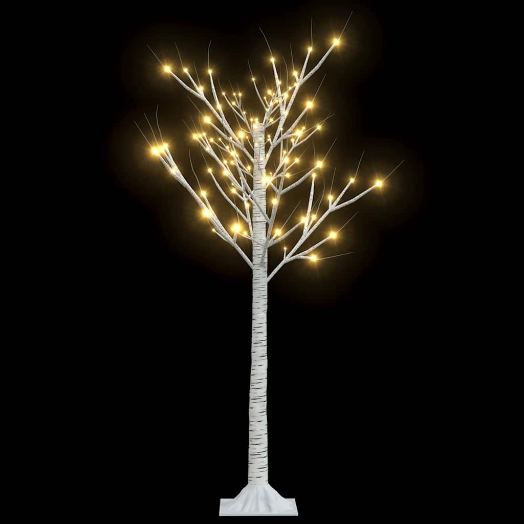 vidaXL Weihnachtsbaum 128 LEDs 1,2 m Warmweiß Indoor Outdoor