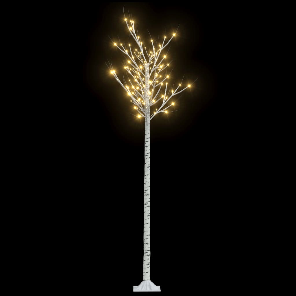 vidaXL Weihnachtsbaum 220 LEDs 2,2 m Warmweiß Indoor Outdoor