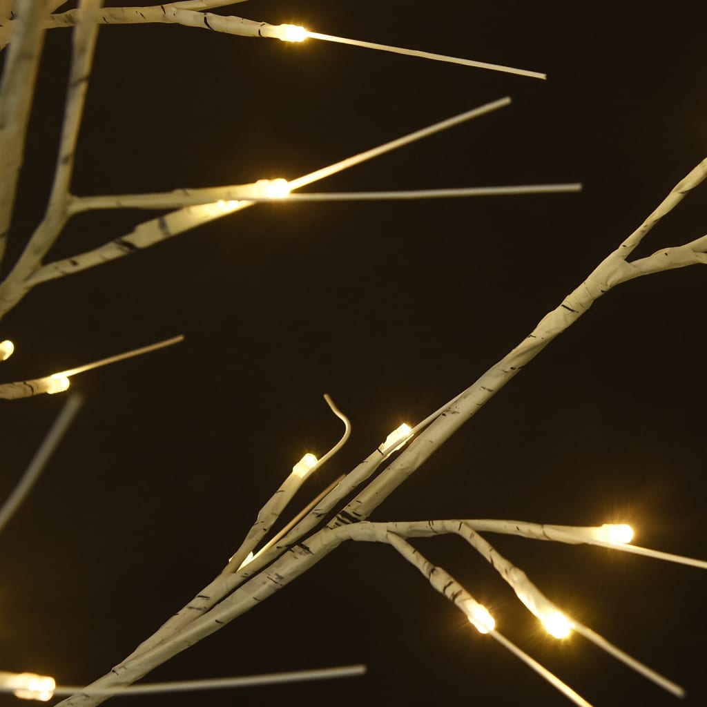 vidaXL Weihnachtsbaum 220 LEDs 2,2 m Warmweiß Indoor Outdoor