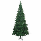 vidaXL Künstlicher Weihnachtsbaum mit Beleuchtung Kugeln L 240 cm Grün