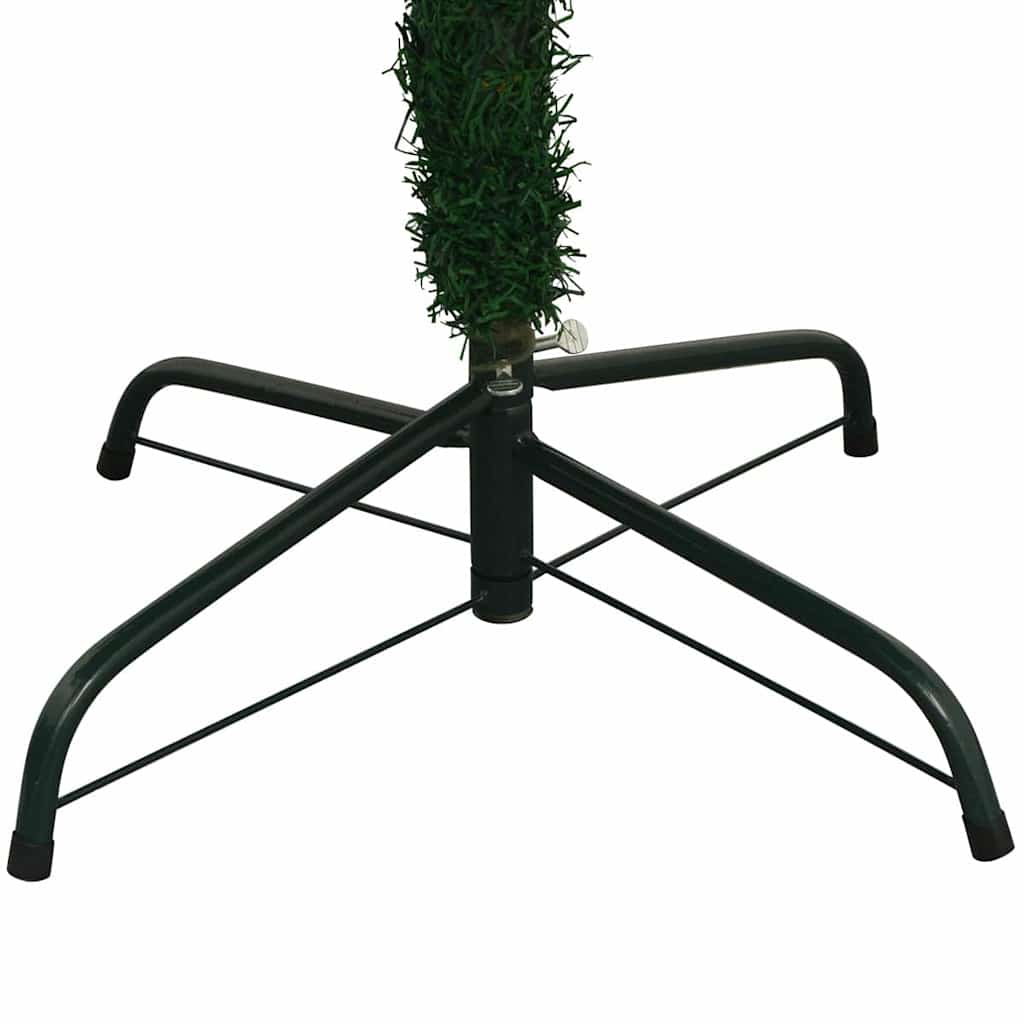 vidaXL Künstlicher Weihnachtsbaum mit Beleuchtung Kugeln L 240 cm Grün