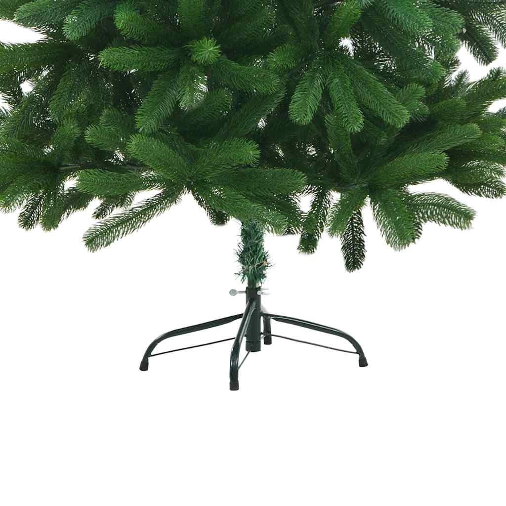 vidaXL Künstlicher Weihnachtsbaum Beleuchtung & Kugeln 210 cm Grün