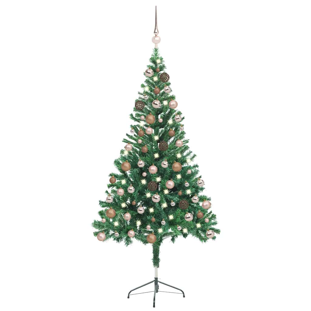 vidaXL Künstlicher Weihnachtsbaum Beleuchtung Kugeln 150cm 380 Zweige