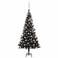 vidaXL Künstlicher Weihnachtsbaum Beleuchtung & Kugeln 210 cm Grün