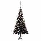 vidaXL Künstlicher Weihnachtsbaum Beleuchtung & Kugeln 210 cm Grün