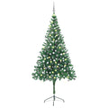 vidaXL Künstlicher Weihnachtsbaum Beleuchtung Kugeln 210cm 910 Zweige