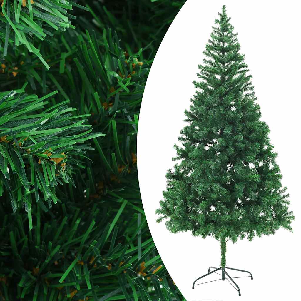 vidaXL Künstlicher Weihnachtsbaum Beleuchtung Kugeln 210cm 910 Zweige