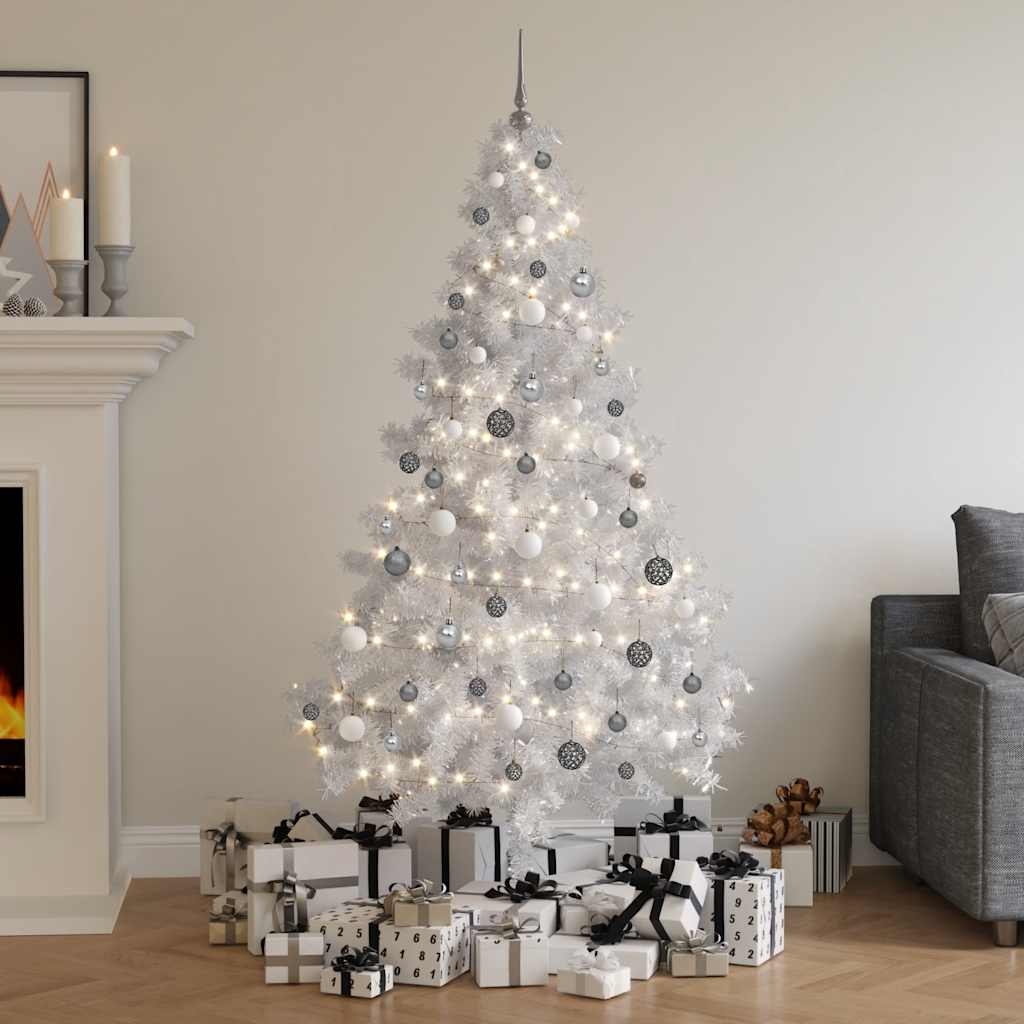 vidaXL Künstlicher Weihnachtsbaum Beleuchtung Kugeln 180cm 620 Zweige