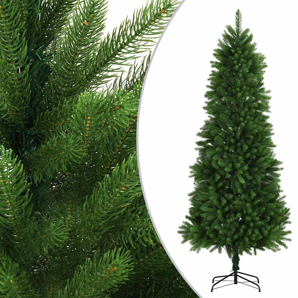 vidaXL Künstlicher Weihnachtsbaum mit Beleuchtung Kugeln 240 cm Grün