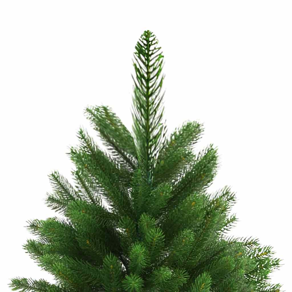 vidaXL Künstlicher Weihnachtsbaum mit Beleuchtung Kugeln 240 cm Grün