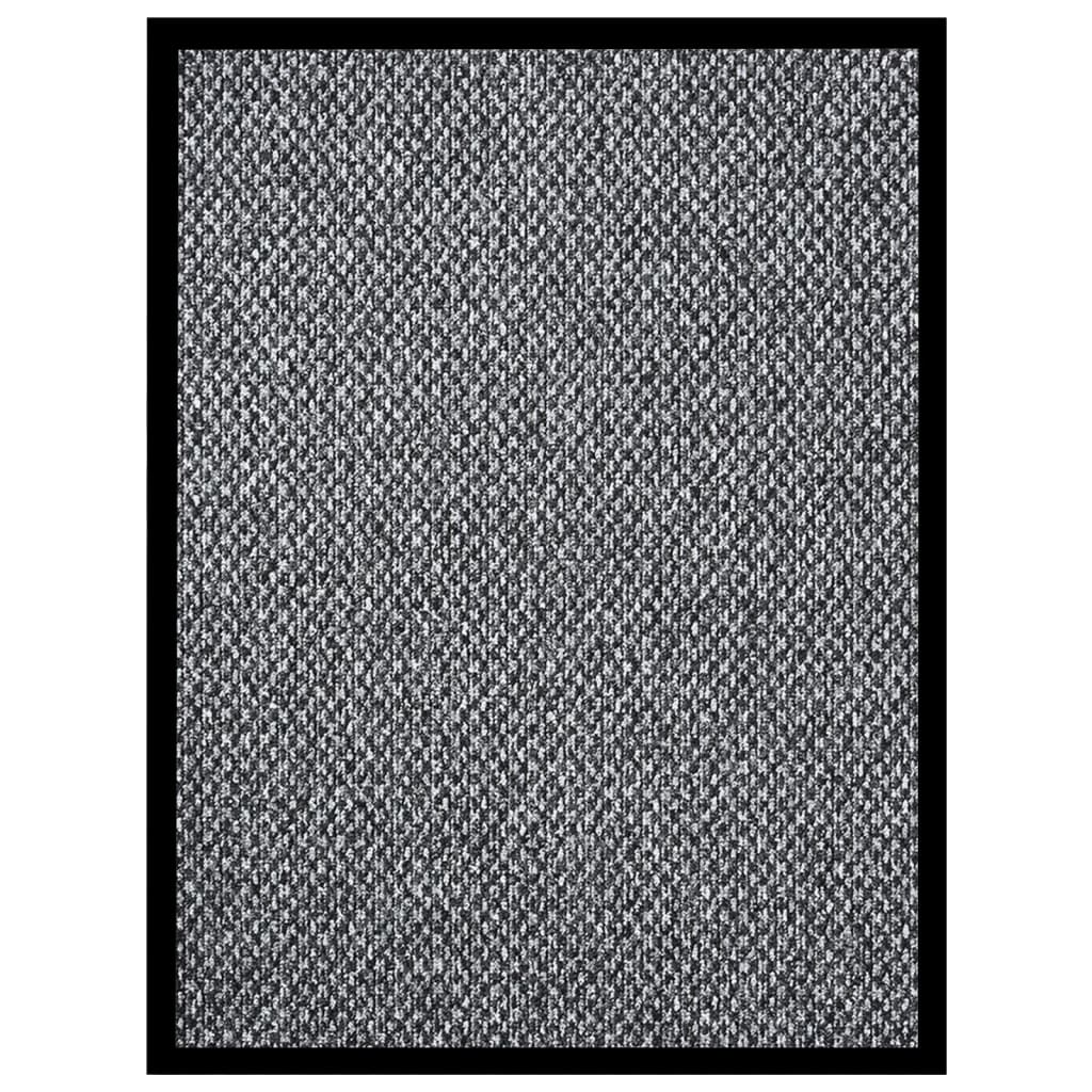 vidaXL Fußmatte Grau 60x80 cm