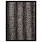 vidaXL Fußmatte Beige Gestreift 40x60 cm