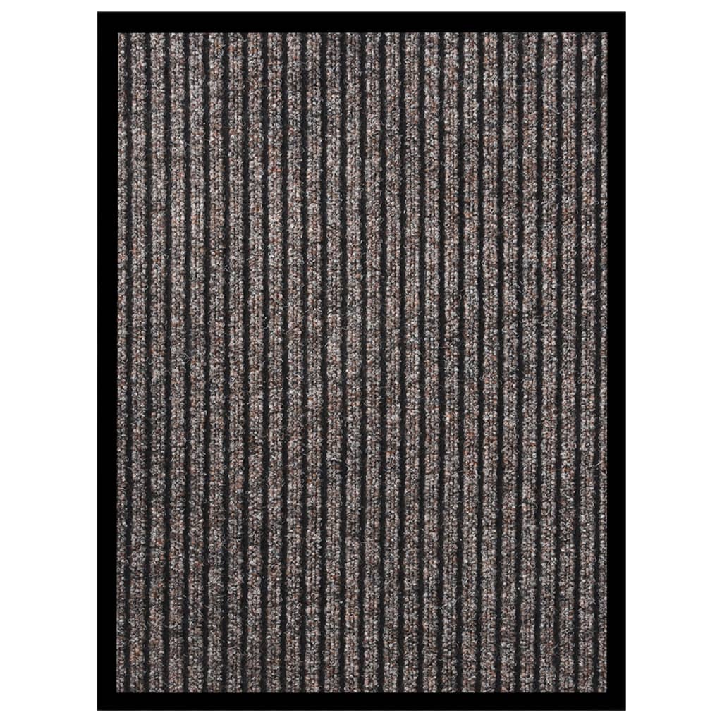 vidaXL Fußmatte Beige Gestreift 40x60 cm
