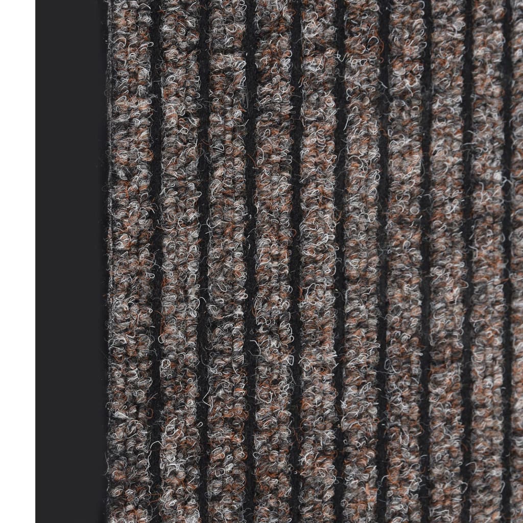 vidaXL Fußmatte Beige Gestreift 40x60 cm