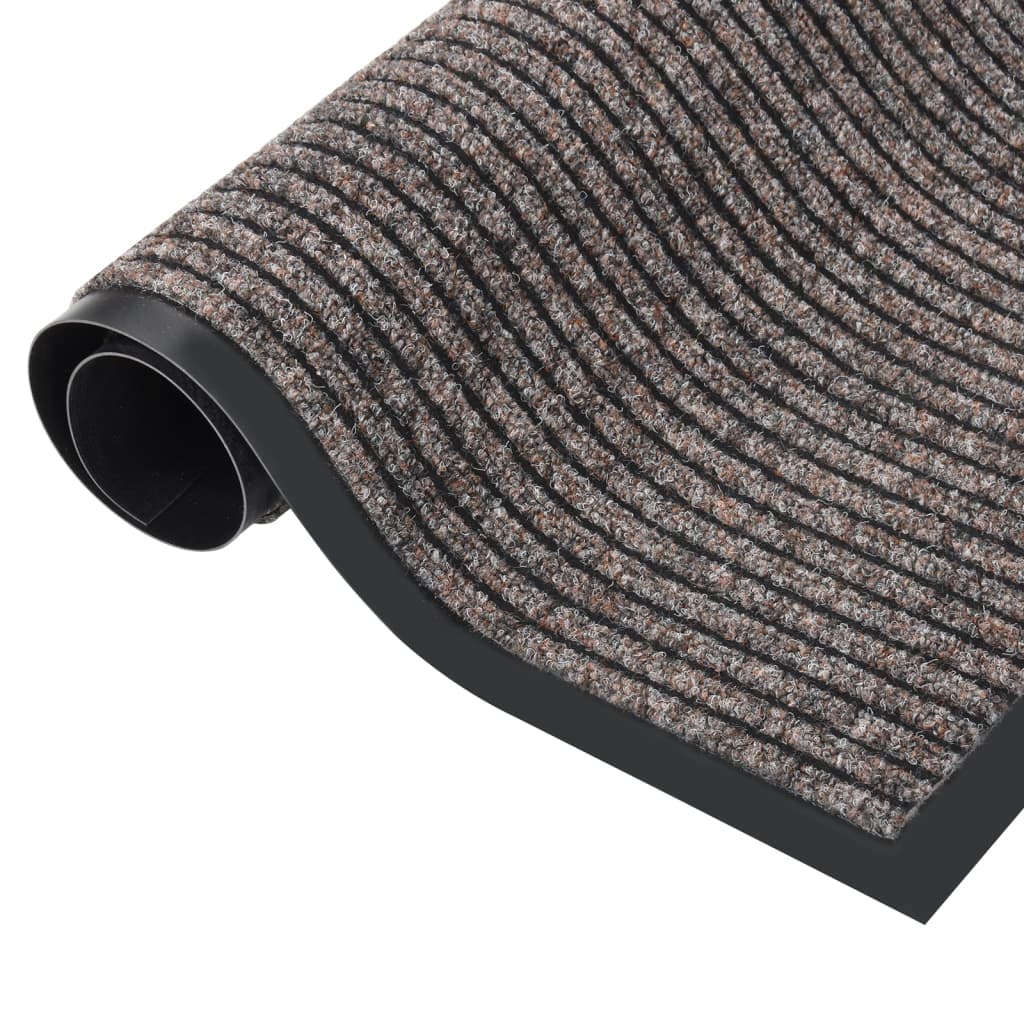 vidaXL Fußmatte Beige Gestreift 40x60 cm