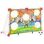 vidaXL Fußballtor-Set mit Torwand 120x51x77,5 cm