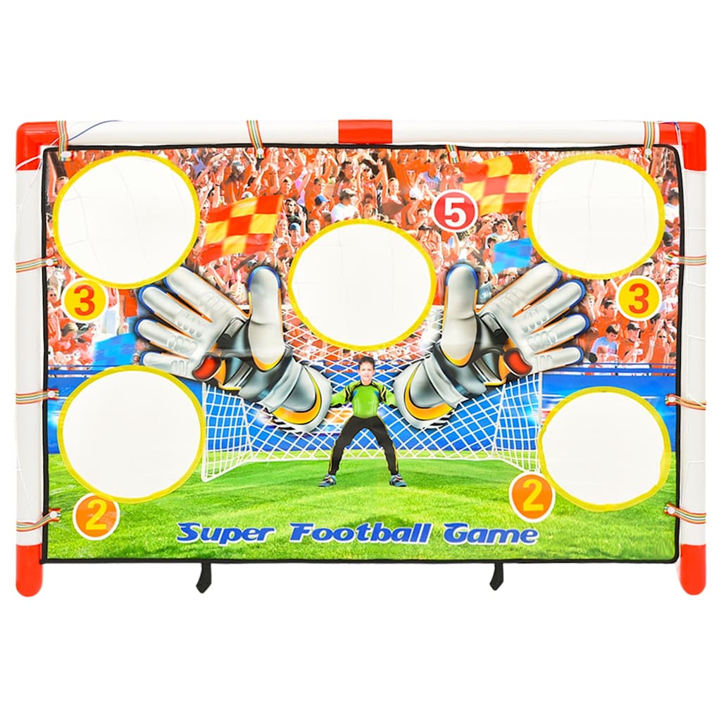 vidaXL Fußballtor-Set mit Torwand 120x51x77,5 cm