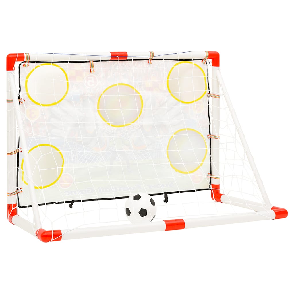 vidaXL Fußballtor-Set mit Torwand 120x51x77,5 cm