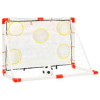 vidaXL Fußballtor-Set mit Torwand 120x51x77,5 cm