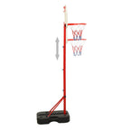 vidaXL Tragbares Basketball-Spielset Verstellbar 138,5-166 cm
