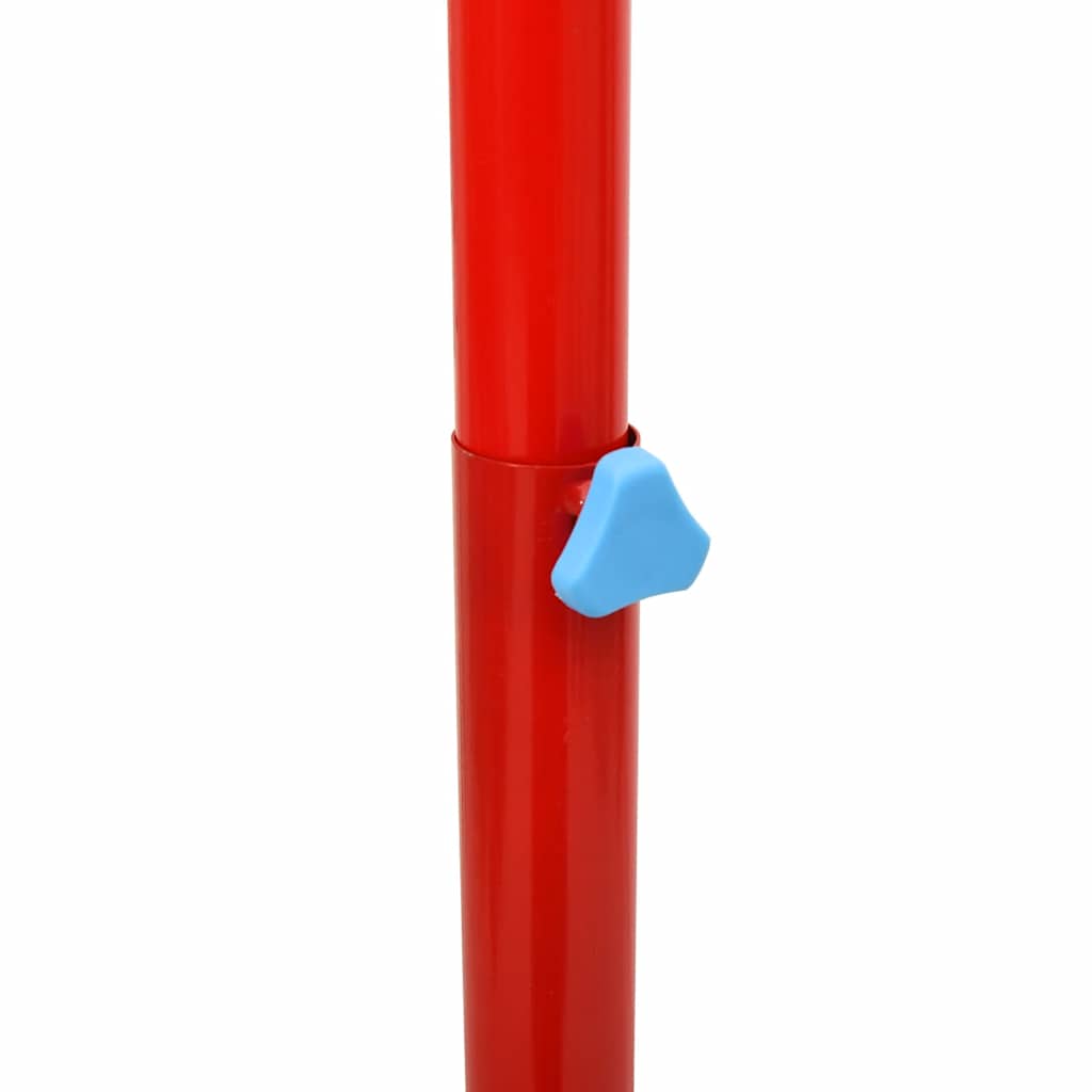 vidaXL Tragbares Basketball-Spielset Verstellbar 138,5-166 cm