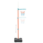 vidaXL Tragbares Basketball Spiel-Set Verstellbar 109-141 cm