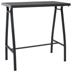 vidaXL 7-tlg. Gartenbar-Set Schwarz und Grau