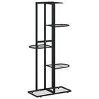 vidaXL Blumenständer 5-Etagen 43x22x98 cm Schwarz Metall