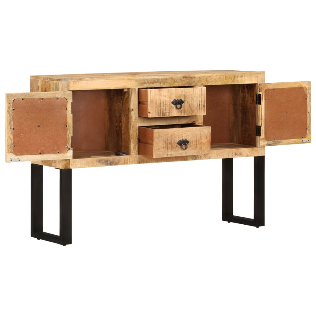 vidaXL Sideboard 110x30x74 cm Raues Mangoholz