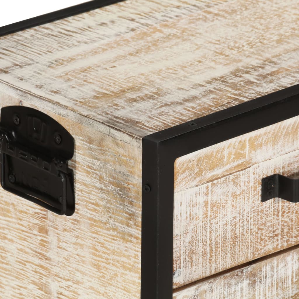 vidaXL TV-Schrank 110x30x41 cm Massivholz Akazie