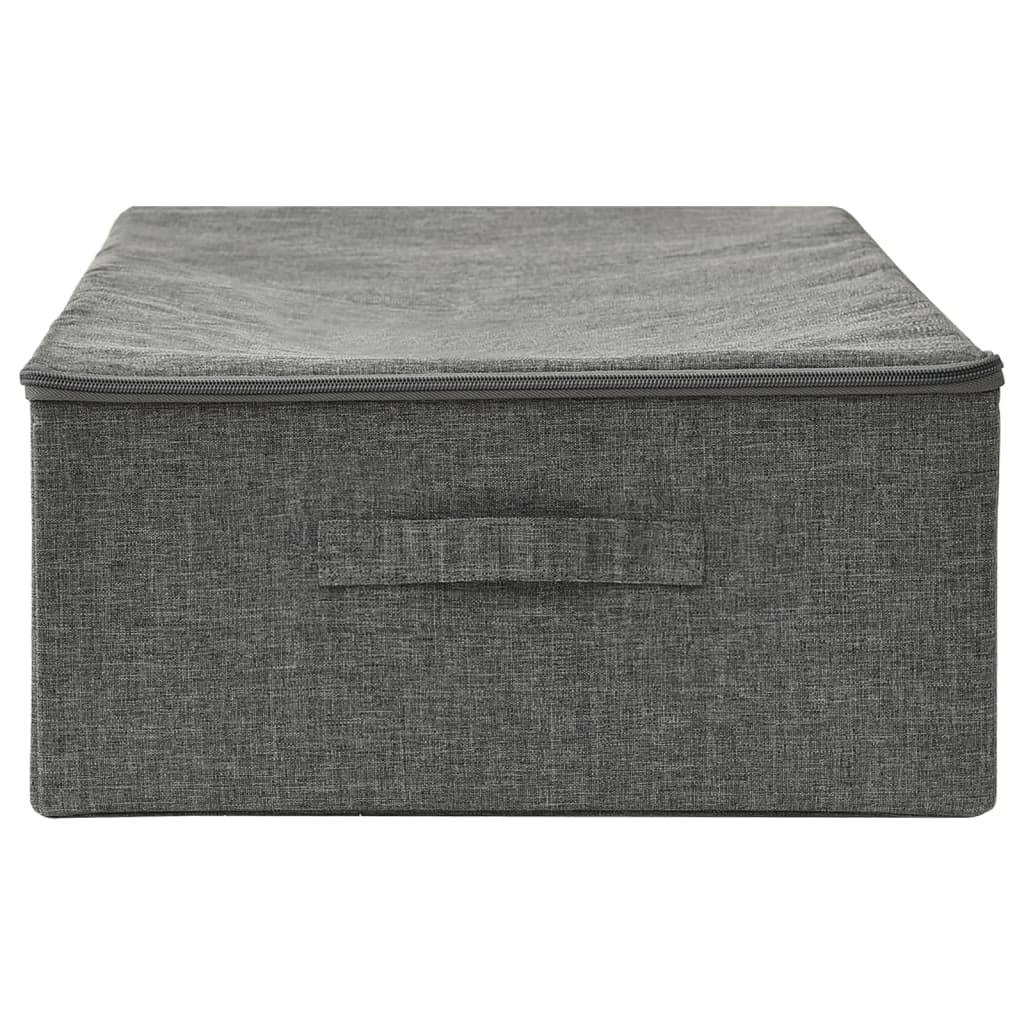 vidaXL Aufbewahrungsbox Stoff 70x40x18 cm Anthrazit