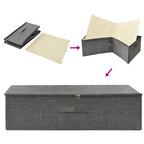 vidaXL Aufbewahrungsbox Stoff 70x40x18 cm Anthrazit