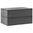vidaXL Aufbewahrungsboxen 2 Stk. Stoff 70x40x18 cm Anthrazit