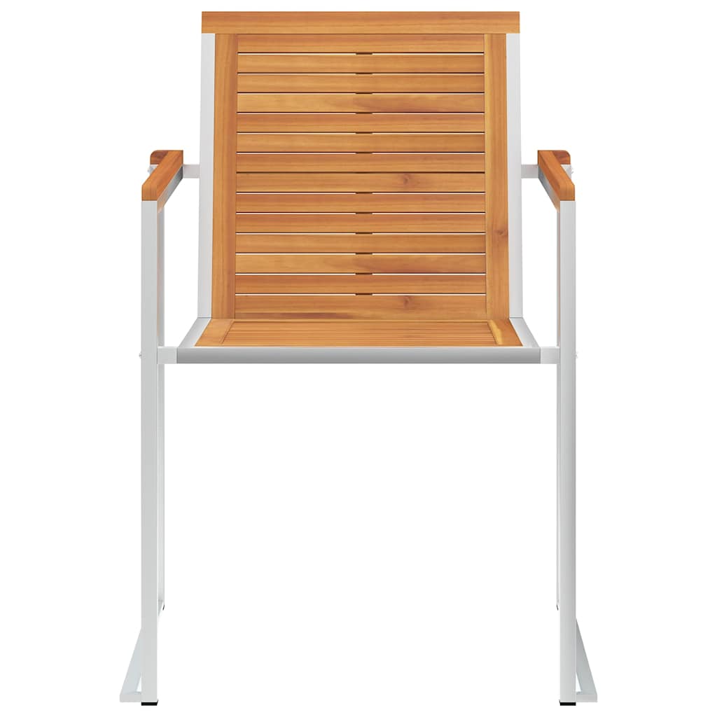 vidaXL Gartenstühle 4 Stk. mit Kissen Massivholz Akazie
