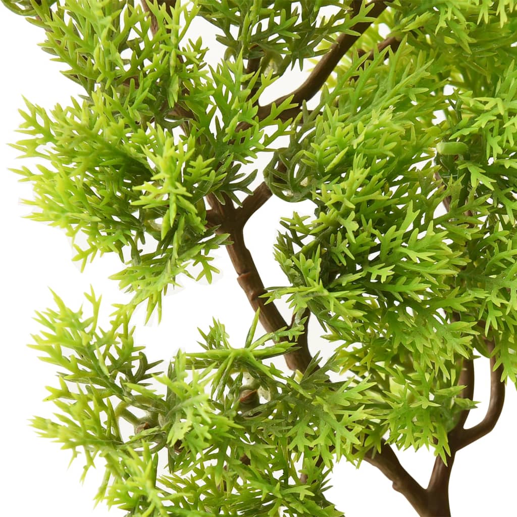 vidaXL Künstlicher Bonsai Zypresse mit Topf 60 cm Grün