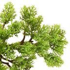 vidaXL Künstlicher Bonsai Zypresse mit Topf 60 cm Grün