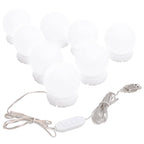 vidaXL Spiegelleuchte mit 8 LED-Glühbirnen Warmweiß und Kaltweiß