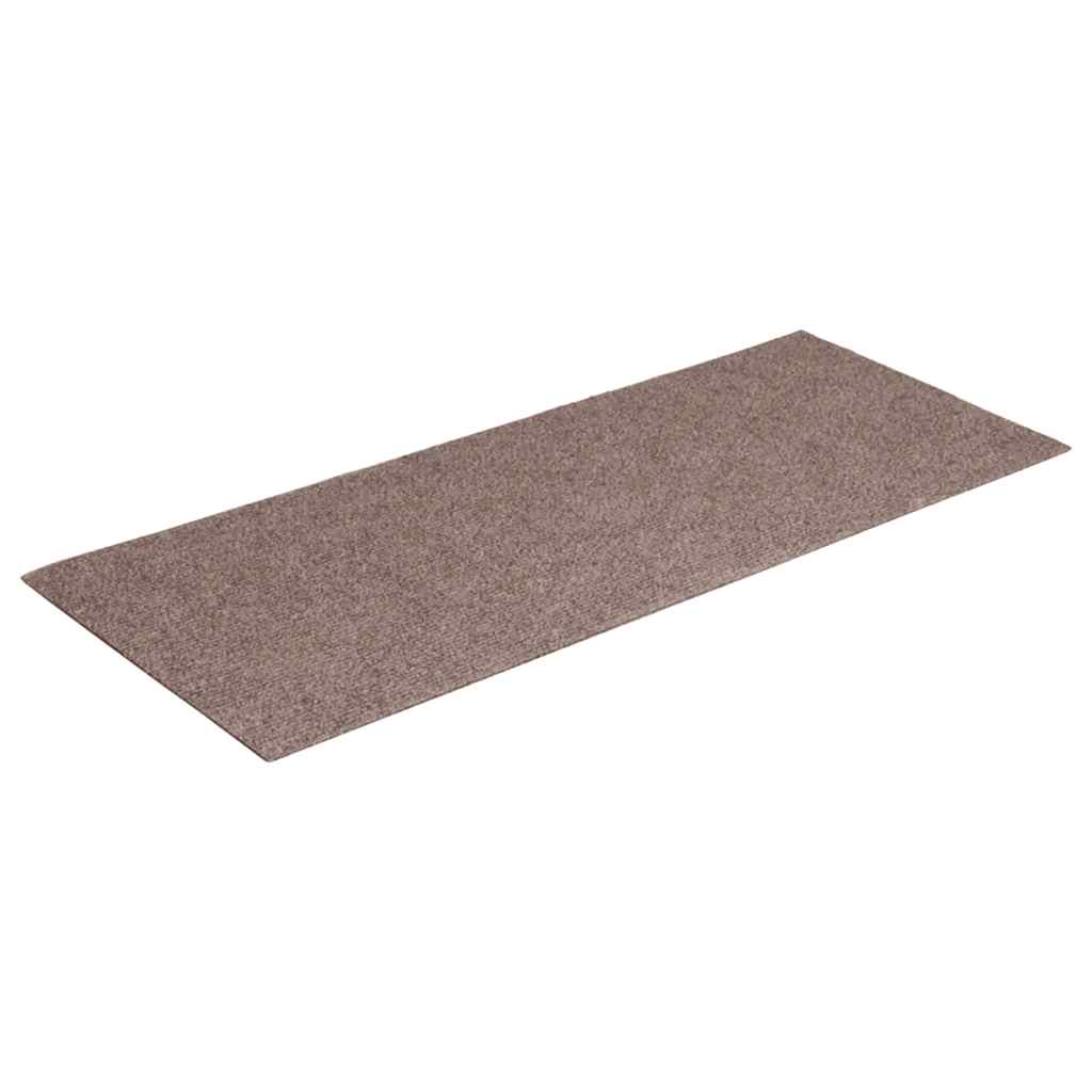 vidaXL Stufenmatten Selbstklebend 15 Stk. 60x25 cm Hellbraun Rechteckig