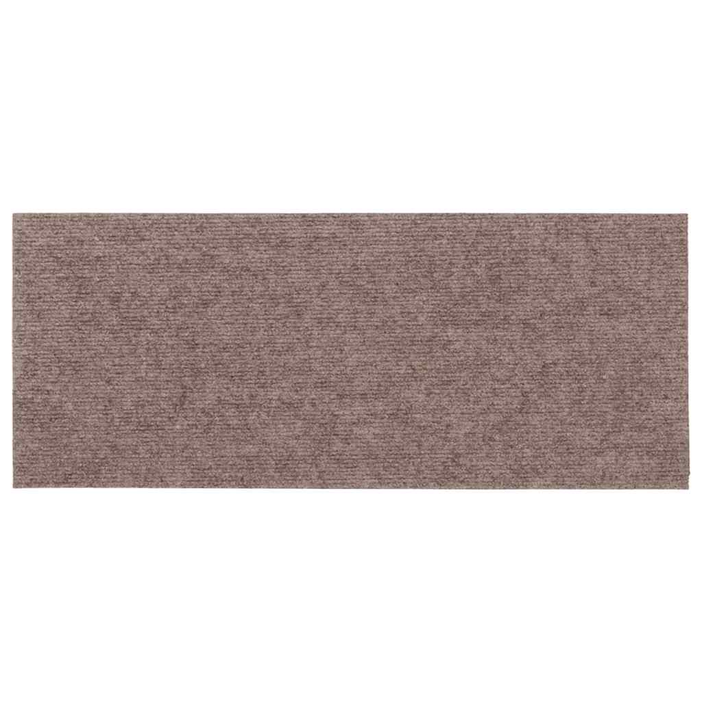 vidaXL Stufenmatten Selbstklebend 15 Stk. 60x25 cm Hellbraun Rechteckig