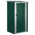 vidaXL Gartenhaus Grün 118,5x97x209,5 cm Verzinkter Stahl