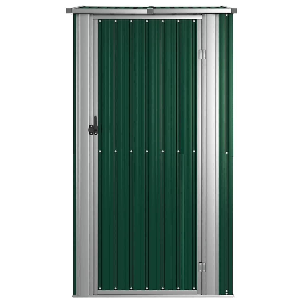 vidaXL Gartenhaus Grün 118,5x97x209,5 cm Verzinkter Stahl