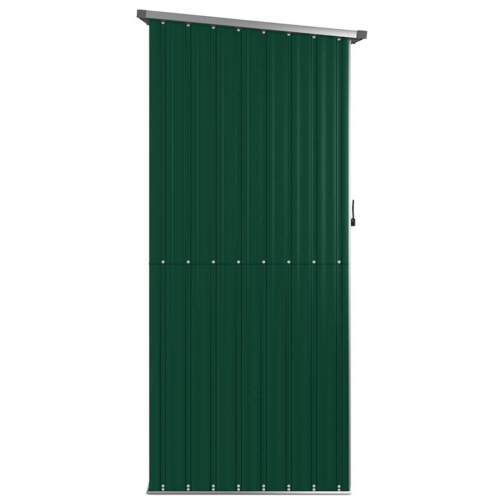 vidaXL Gartenhaus Grün 118,5x97x209,5 cm Verzinkter Stahl