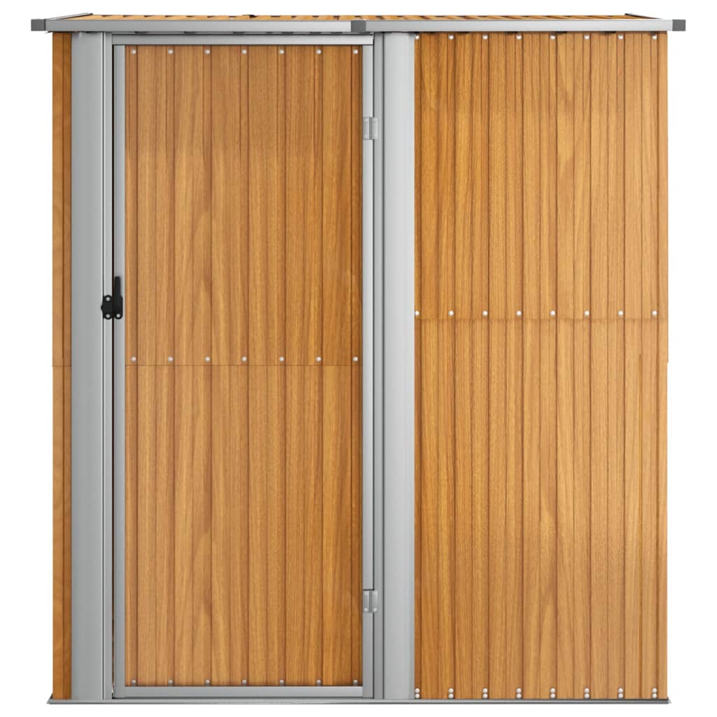 vidaXL Gartenhaus 180,5x97x209,5 cm Verzinkter Stahl Holzoptik