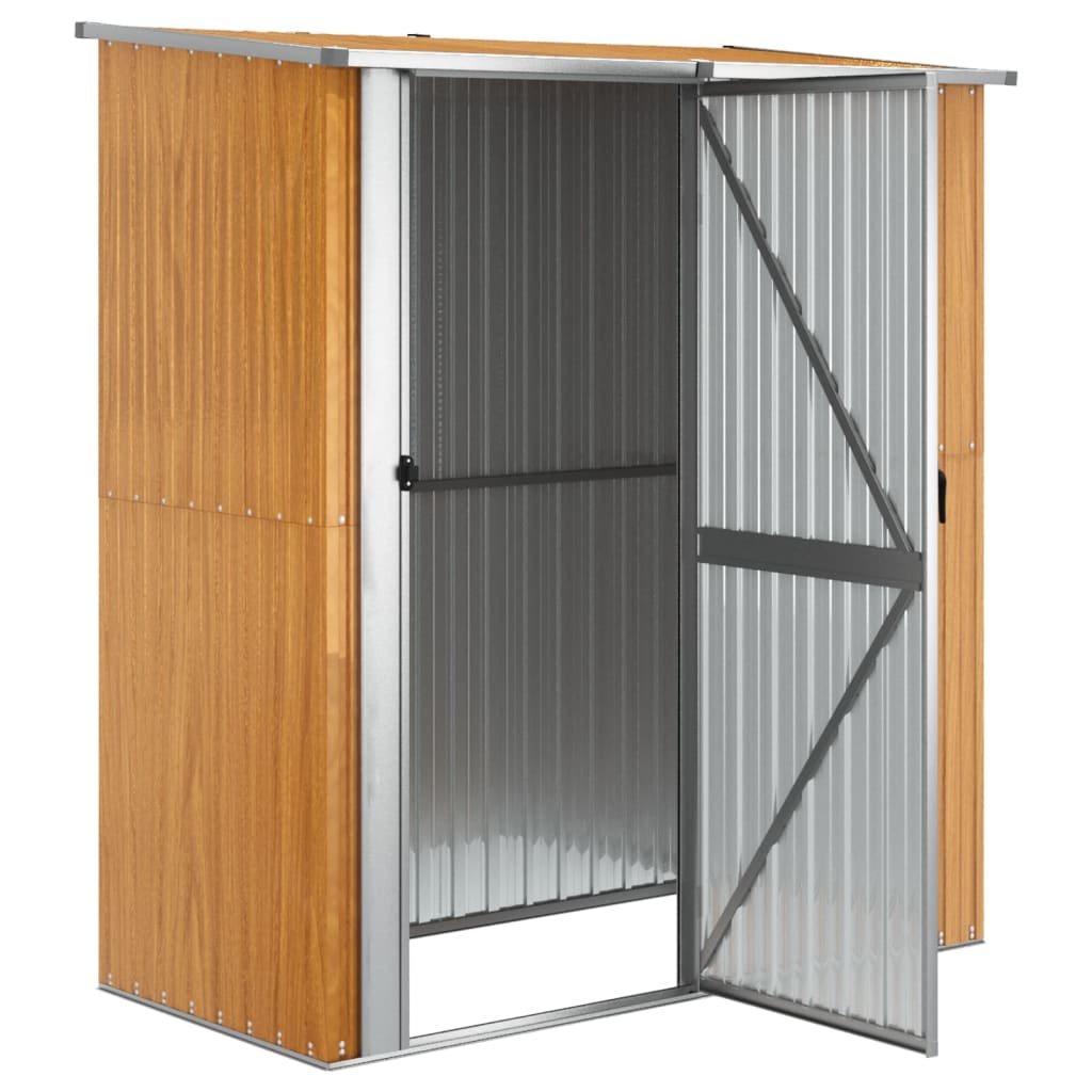 vidaXL Gartenhaus 180,5x97x209,5 cm Verzinkter Stahl Holzoptik